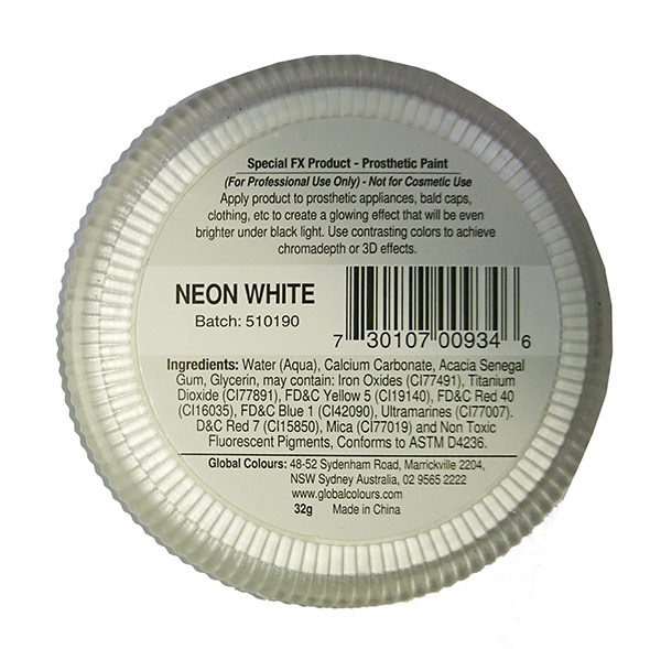 Global Neon White 32g Hokey Pokey Shop Professional Face And