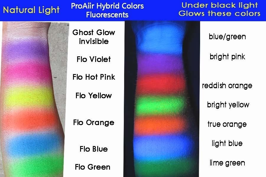 Proaiir Fluorescent Colors Hybrid Makeup Set Oz Hokey Pokey