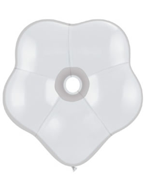 6 Inch Geo Blossom - White (50/bag)