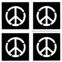Picture of Mini Peace Sign Stencil (4 in 1)