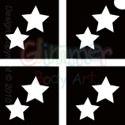 Picture of Mini Twinkle Double Stars Stencil (4 in 1) - (5pc pack)