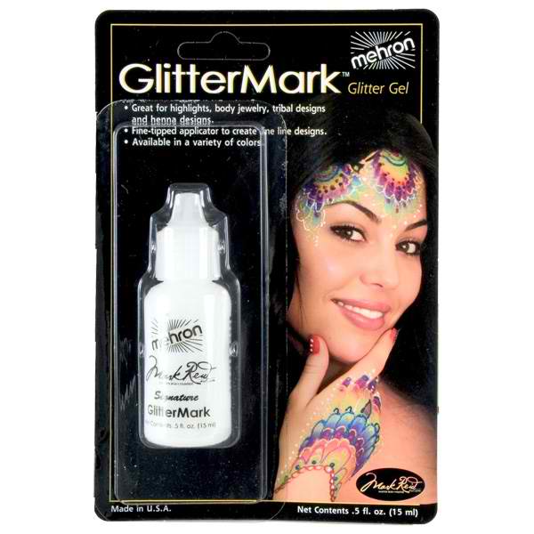 Picture of Mehron Glitter - Mark Reid Crystal White Glitter Mark  0.5OZ