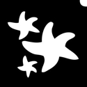 Picture of Tri Starfish Stencil - (5pc pack)