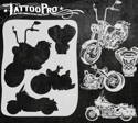 Picture of Tattoo Pro Stencil - Motorcycles (ATPS-142)