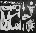 Picture of Tattoo Pro Stencil - Wild West (ATPS-141)