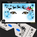 Picture of Santa's Flight Stencil Eyes - 77SE