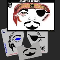 Picture of Cap'n Kidd Stencil Eyes - 010SE - (Child Size 4-7 YRS OLD)