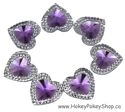 Picture of Double Heart Gems - Purple - 16mm (7 pc.) (SG-DHP)
