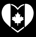 Picture of Canada Heart Flag - Sparkle Stencil (1pc)