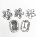Picture of Jumbo Gems - Clear - From 2x2cm to 1.75x2.5cm (5 pcs.) (AG-C4)
