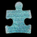 Picture of Puzzle Piece - Sparkle Stencil (1pc)
