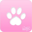 Picture of Pink Power Face Painting Stencil (1021) - Paw Print