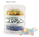Picture of Craft & Bead Storage:2.75''x 1''- Screw-Stack Canisters - 3 Pieces PB812