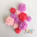 Picture of Rose Gems - Pastel Assortment (Random Colours) 18-8 mm (9 pc.) (FG-AR2)