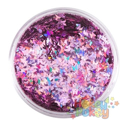 Picture of Art Factory Chunky Glitter Loose - Pink Butterflies - 50ml