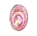 Picture of Big Peacock Oval Gems  - Light Pink - 13x18mm (20pk) - POCP-20