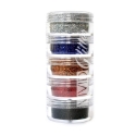 Picture of Vivid Glitter Stackable Loose Glitter - Snappin Rainbow 5pc (7.5g / each)