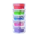 Picture of Vivid Glitter Stackable Loose Glitter - Twister Rainbow UV 5pc (7.5g / each)