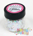 Picture of ABA Loose Chunky Glitter Blend - Holographic White (1oz)