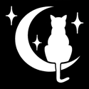 Picture of Cat In The Moon - Sparkle Stencil (1pc)