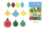 Picture of Foam-Fun Glitter Sticker Shapes - Holiday Ornaments (KX082)