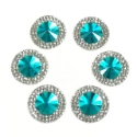 Picture of Double Round Gems - Turquoise - 16mm (6 pc.) (SG-DRT)