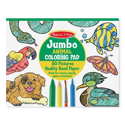 Picture of Melissa & Doug - Jumbo Coloring Pad - Animals (50 Pages)