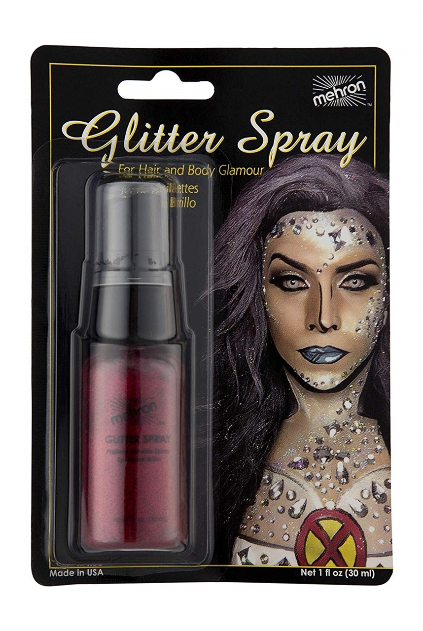 Picture of Mehron Glitter Spray - Red