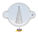Picture of TAP 104 Face Painting Stencil - Unicorn Horn Swirl