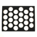 Picture of Superstar - Foam Insert for Plastic Case THIN BACKLESS - 24 Round Slots (16g) (9.65"x12.2")