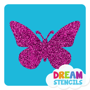 Picture of Butterfly Glitter Tattoo Stencil - HP-101 (5pc pack)