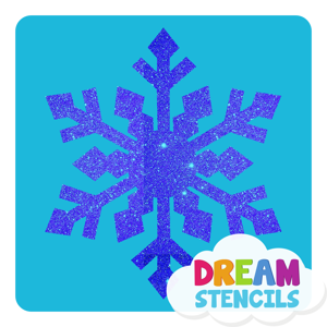 Picture of Frozen Snowflake Glitter Tattoo Stencil - HP-33 (5pc pack)