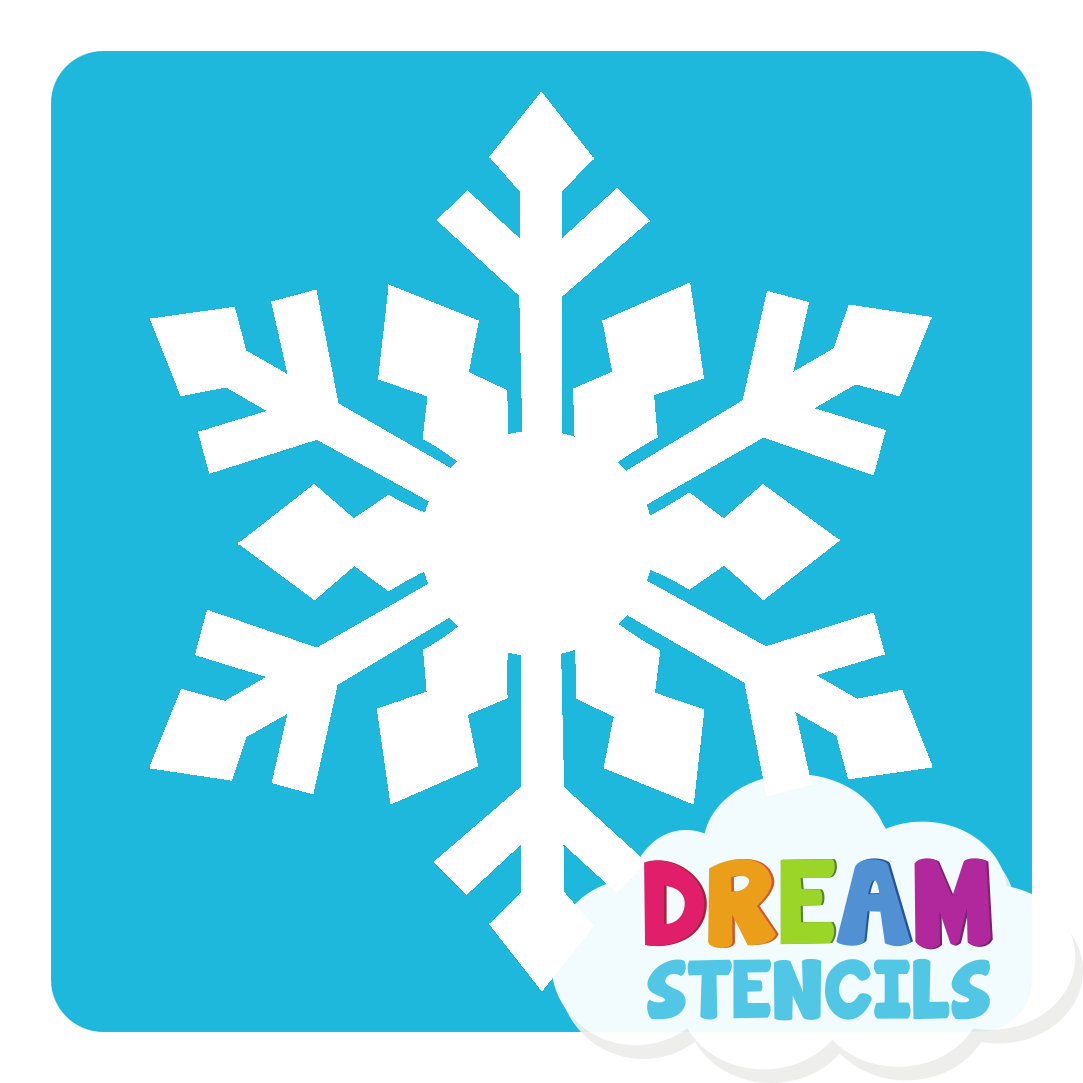 Picture of Frozen Snowflake Glitter Tattoo Stencil - HP-33 (5pc pack)