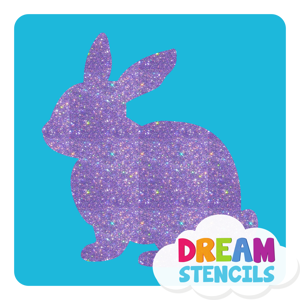 Picture of Bunny Glitter Tattoo Stencil - HP-86 (5pc pack)
