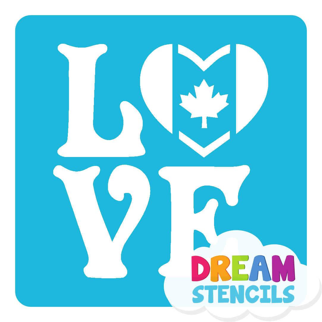 Picture of Love Canada Glitter Tattoo Stencil - HP-81 (5pc pack)