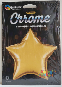 Picture of 20" Chrome Gold Star (1pc)