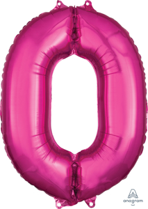 Picture of 26'' Mid-Size Shape Number 0 - Pink (1pc)