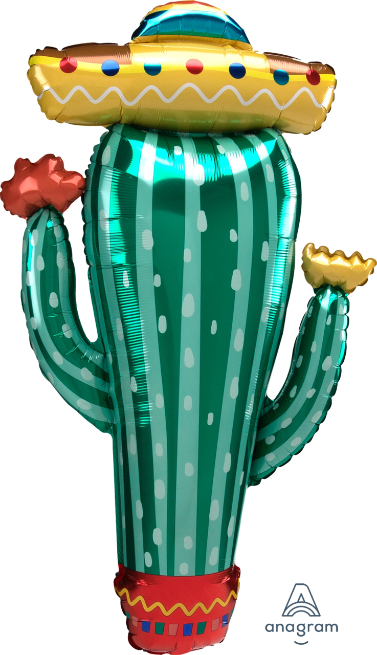 Picture of 38" Super Shape Fiesta Cactus Foil Balloon (1pc)