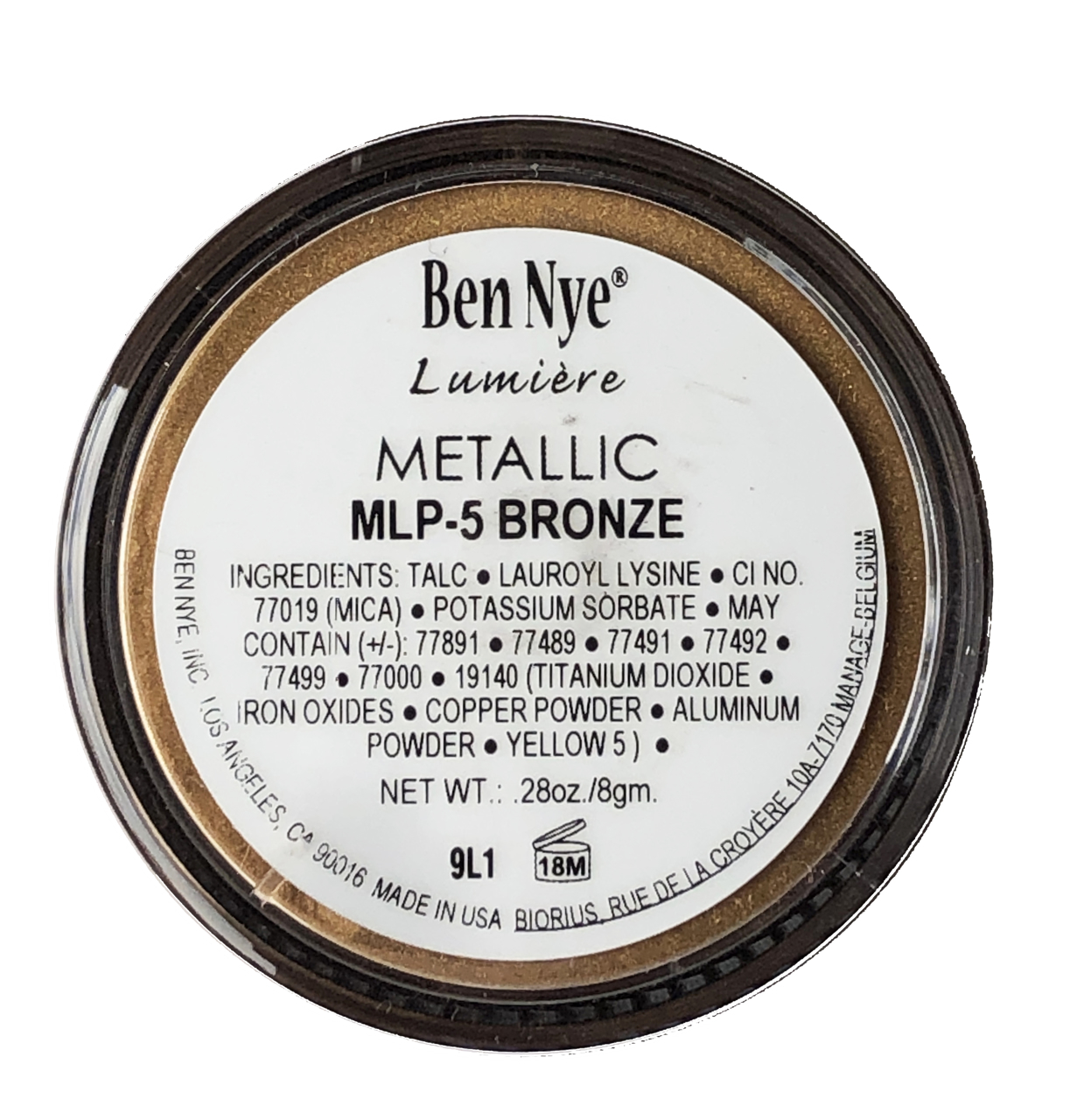 Picture of Ben Nye Lumiere Metallic Powder - Bronze (MLP-5)