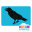 Picture of Crow Glitter Tattoo Stencil - HP-184 (5pc pack)