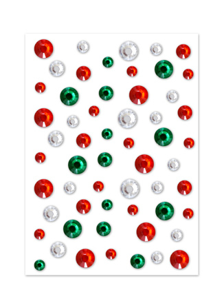 Picture of Holiday Trendz Gem Embellishments : 10/8/6mm  Gems x58 (SX132)