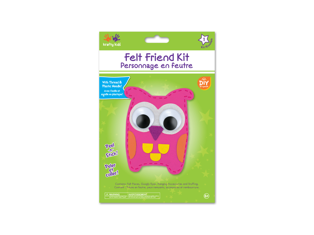 Picture of Krafty Kids Kit: DIY Felt Friends Sewing Kit - Owl (CK191E)