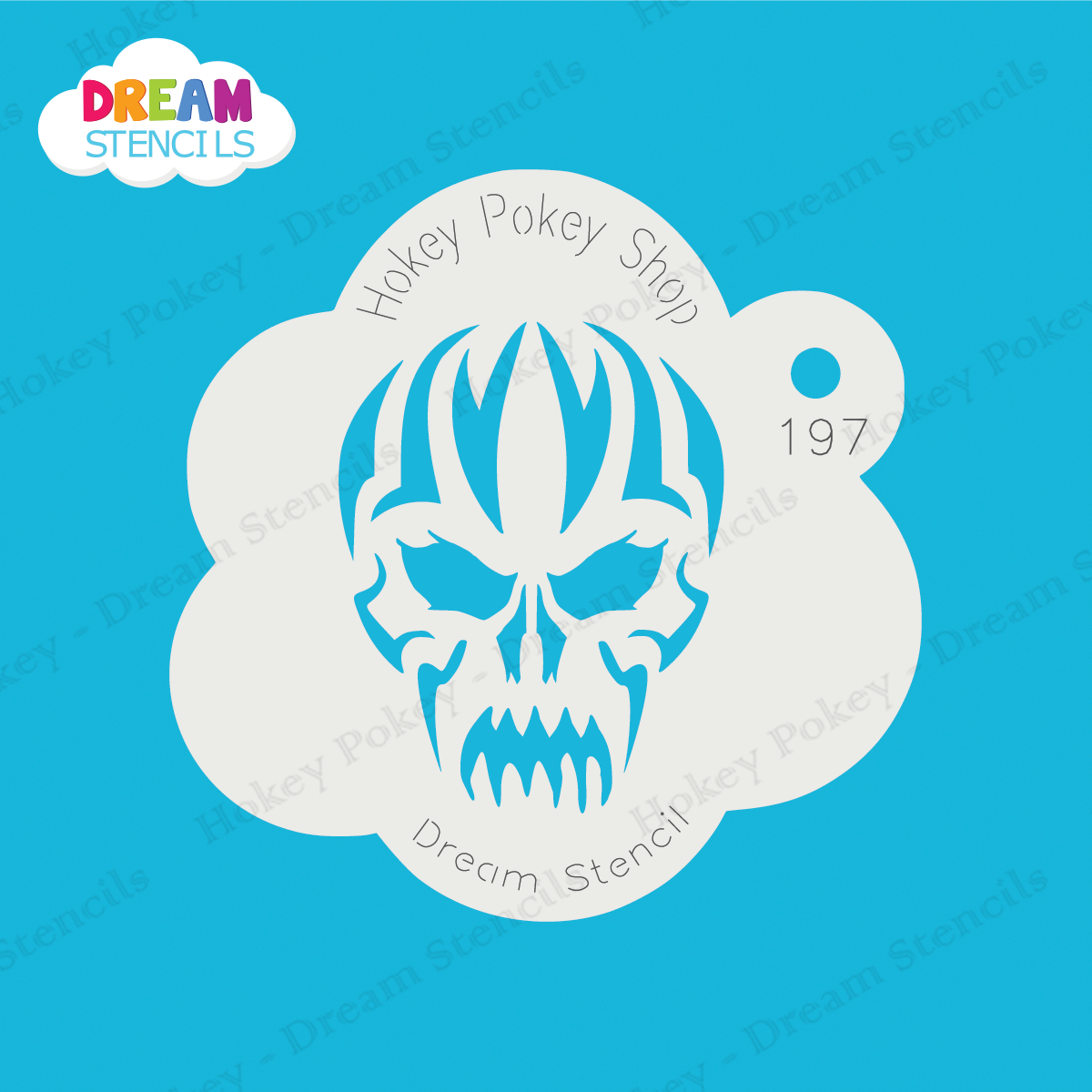 Picture of Tribal Evil Skull - Dream Stencil - 197
