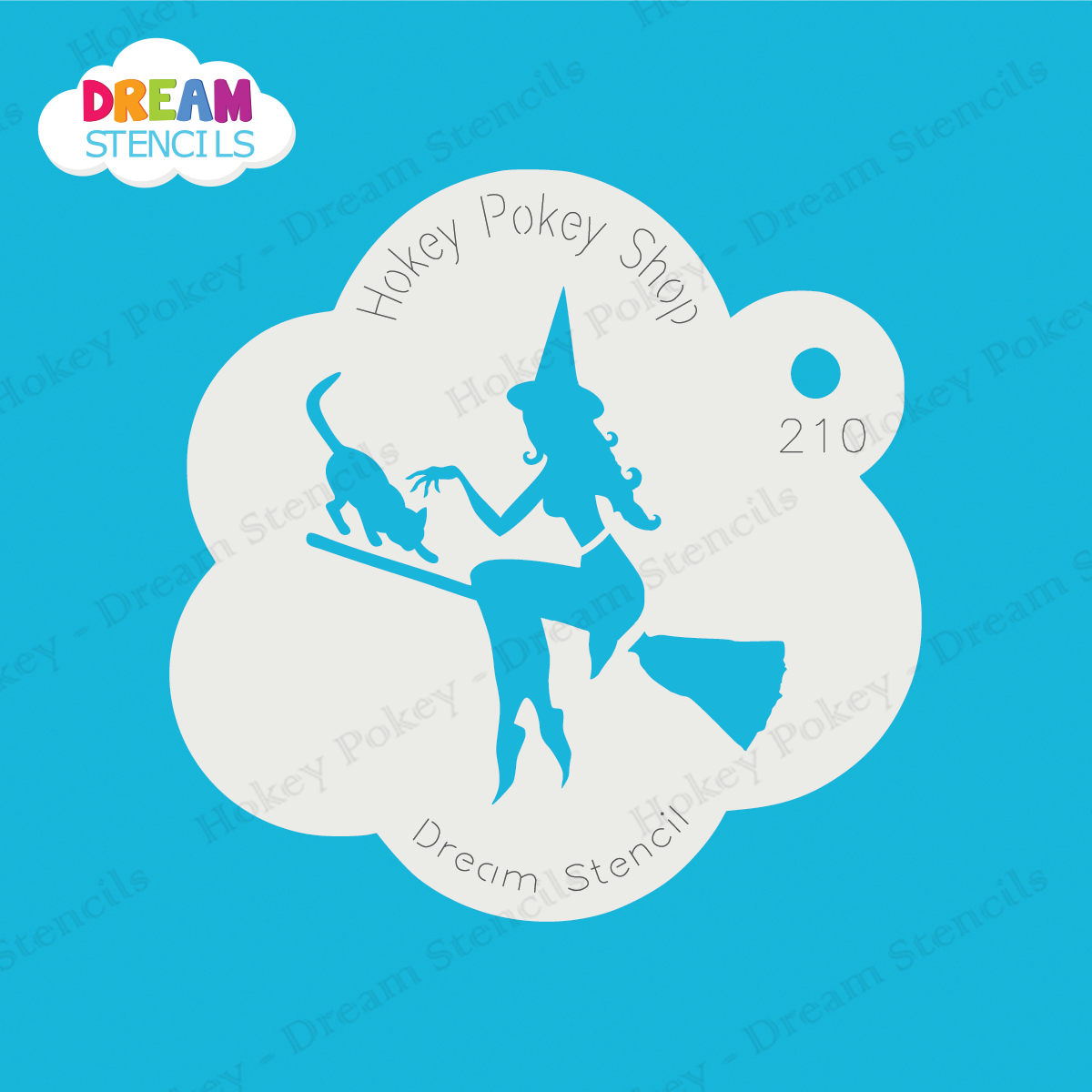 Picture of Wicked Witch With A Cat - Dream Stencil - 210