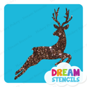 Picture of Elegant Deer Glitter Tattoo Stencil - HP-213 (5pc pack)