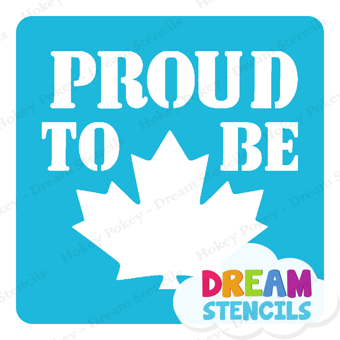 Picture of Proud To Be Canadian Glitter Tattoo Stencil - HP-223 (5pc pack)