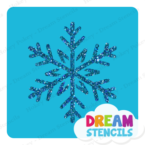 Picture of Sparkly Snowflake Glitter Tattoo Stencil - HP-243 (5pc pack)
