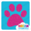 Picture of Paw Print Glitter Tattoo Stencil - HP-283 (5pc pack)