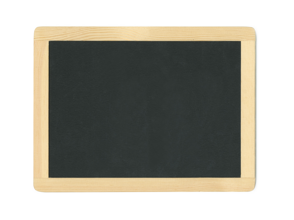 Picture of Natural DIY Chalkboard Frame w/Metal Hooks 11.5"x8.75"  (WS504)