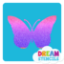 Picture of Classic Butterfly Glitter Tattoo Stencil - HP-292 (5pc pack)